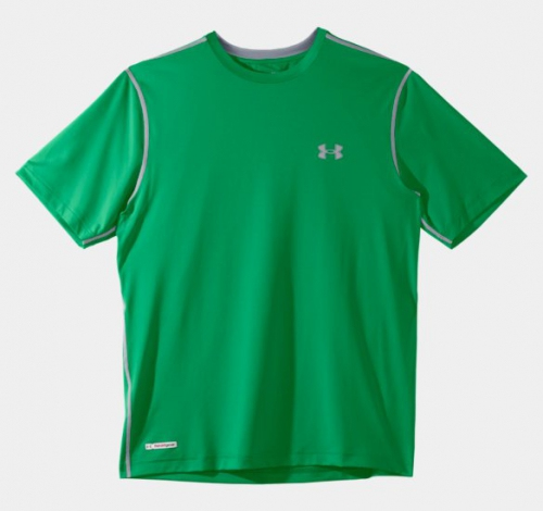 Under Armour HeatGear Sonic Fitted Green T-shirt price
