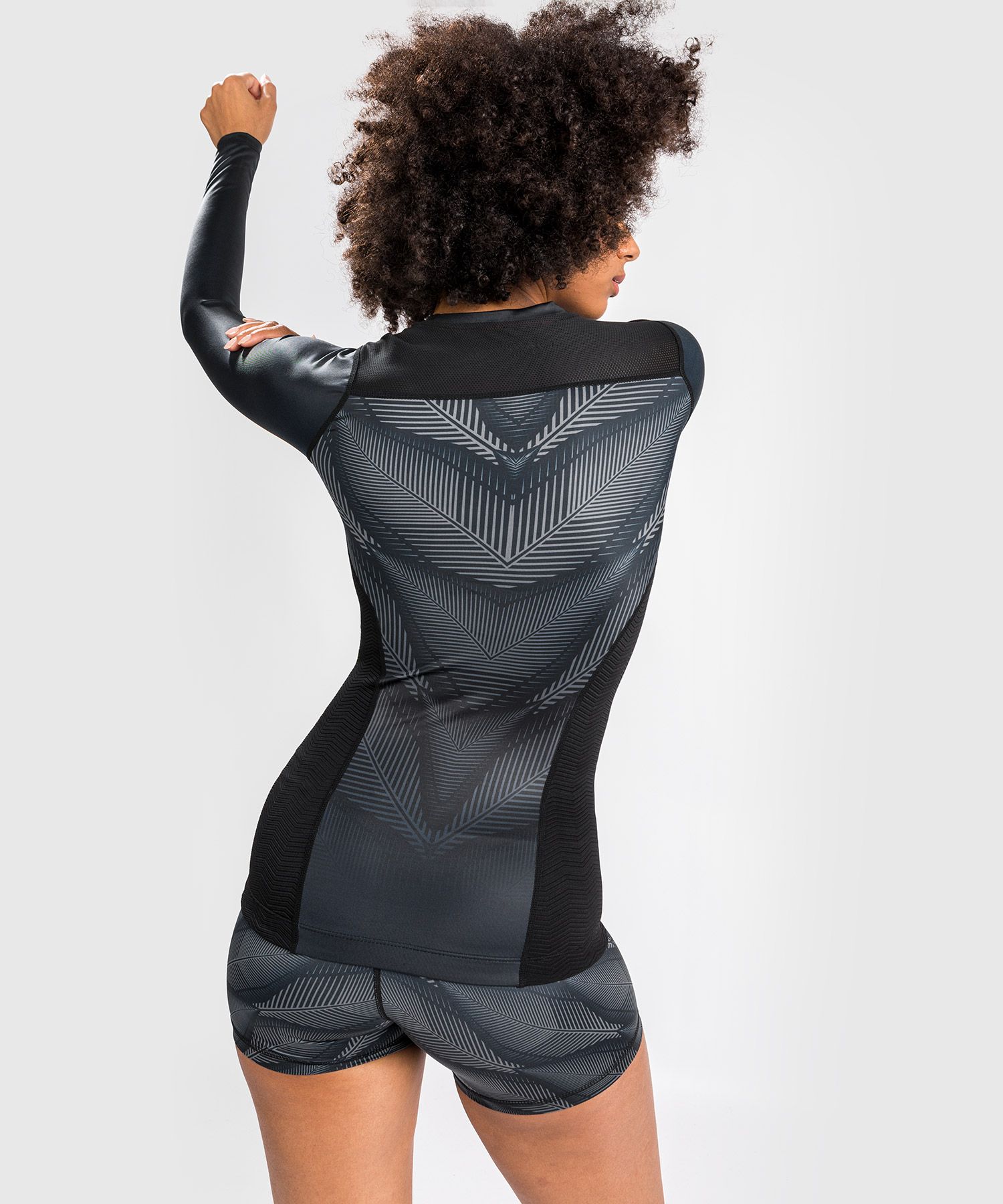 Жіночий рашгард Venum Phantom Rashguard Long Sleeves For Women Black Red купити