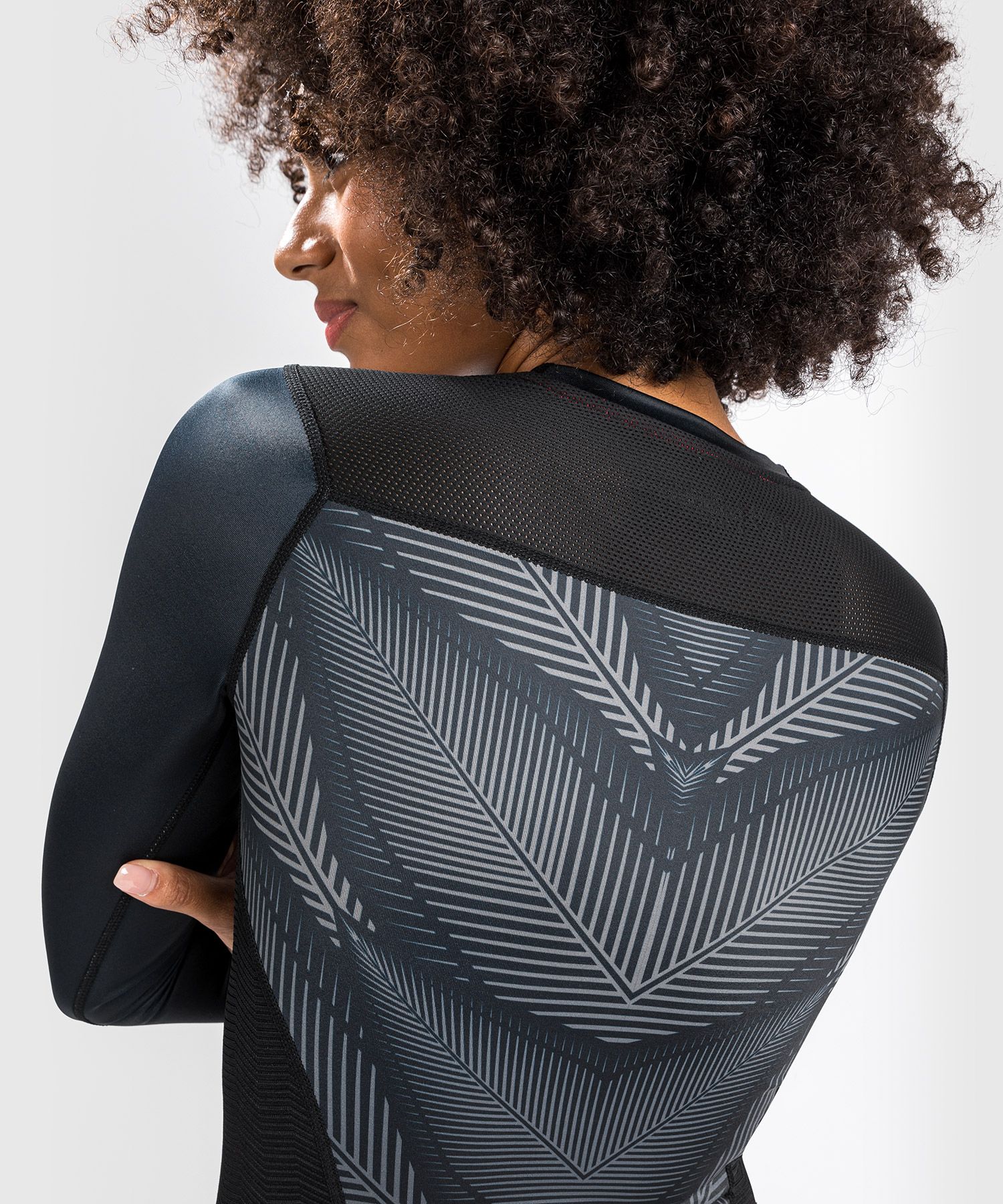 Жіночий рашгард Venum Phantom Rashguard Long Sleeves For Women Black Red розмір