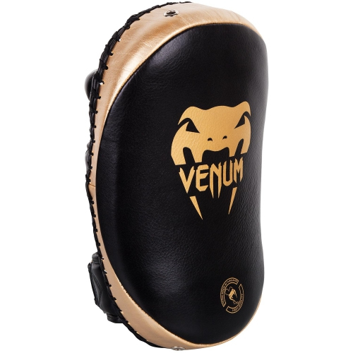 Тай-пади Venum Kick Pads Leather Black Gold ціна