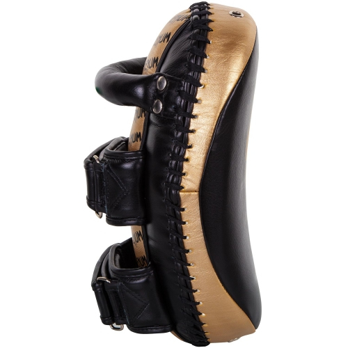 Тай-пади Venum Kick Pads Leather Black Gold купити