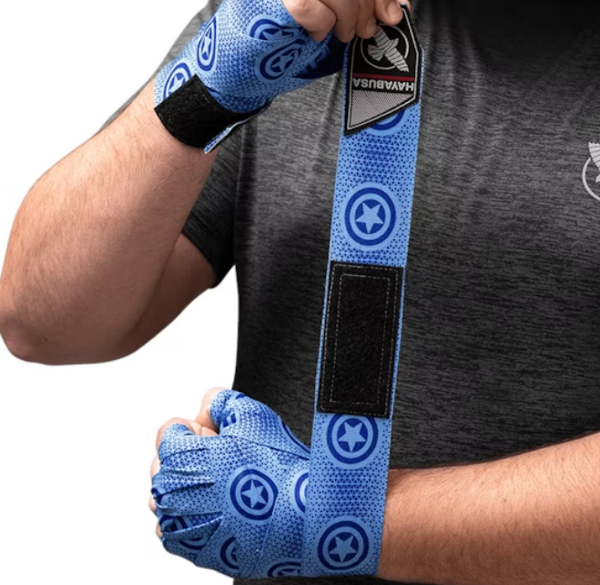 Бинти боксерські Hayabusa Marvel Hero Elite Handwraps Captain America Steve Rogers фото