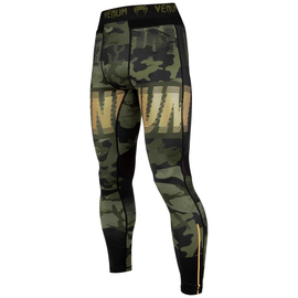 Компрессионные штаны Venum Tactical Spats Forest Camo Black