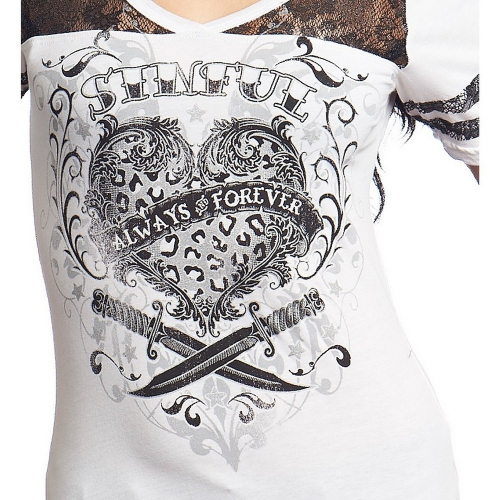 Жіноча футболка Sinful By Affliction Ginger June Tee фото