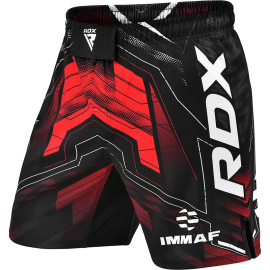 Шорты для MMA RDX IMMAF Approved Fight & Training Red