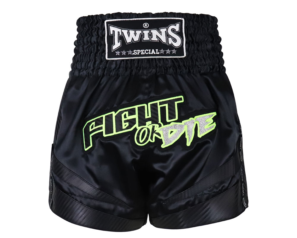 Шортb для тайського боксу Twins TBS Fight or Die Black