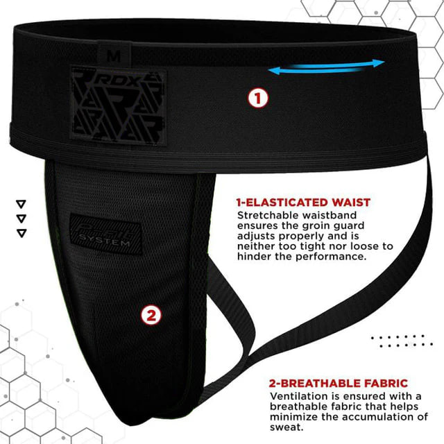 Защита паха RDX H1 Support With Gel Cup Black купить