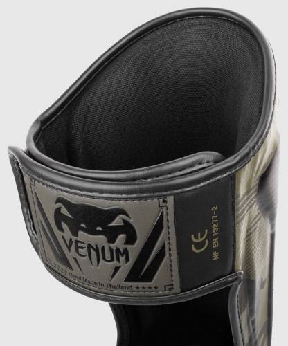 Venum Elite Shinguards Khaki Camo shin guard buy