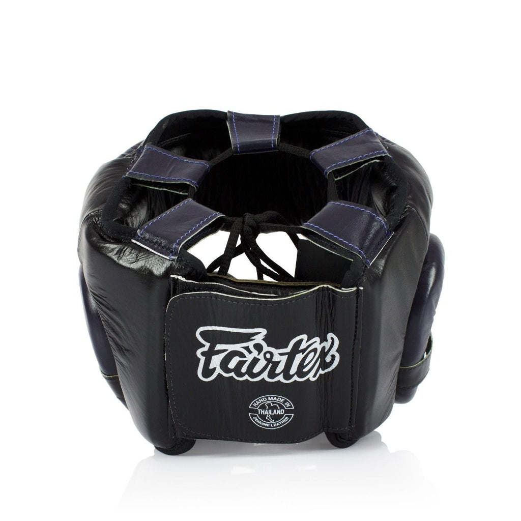 Боксерський шолом Fairtex HG13L Diagonal Vision Head Guard Black фото