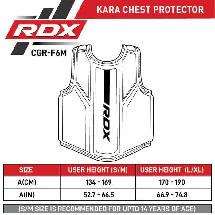 Захисний жилет RDX F6M Kara Coach Chest Protector Matte Gold Plus оригінал