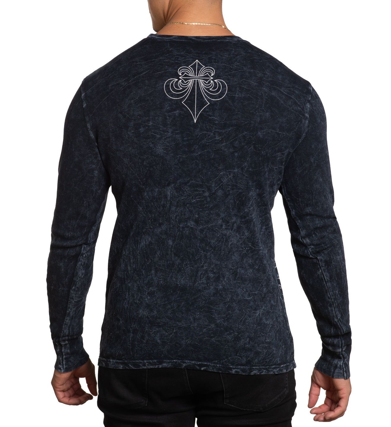 Affliction Black Night Thermal Black Lava Wash long sleeve buy