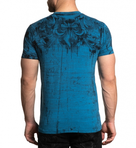 Футболка Affliction Shred Tactic SS Tee Pacific Blue ціна