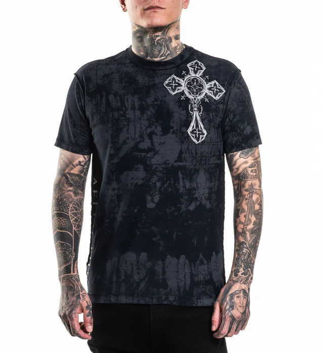 Футболка Affliction Silent Rain Tee Reversible ціна