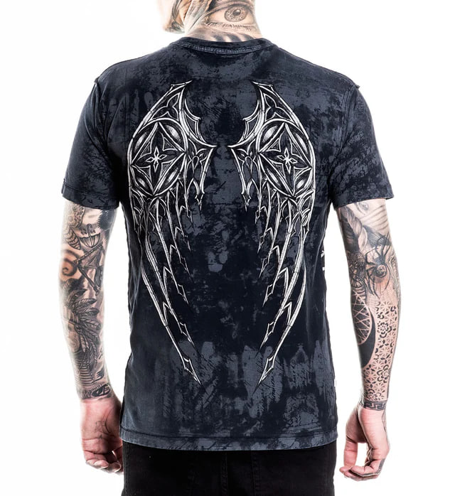 Футболка Affliction Silent Rain Tee Reversible фото