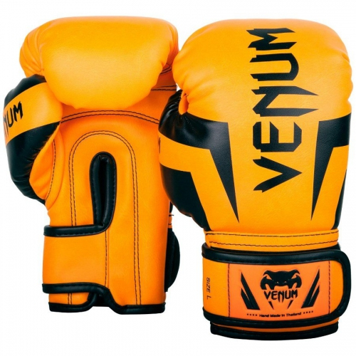 Боксерские перчатки для детей Venum Elite Boxing Gloves Kids Neo Orange купить
