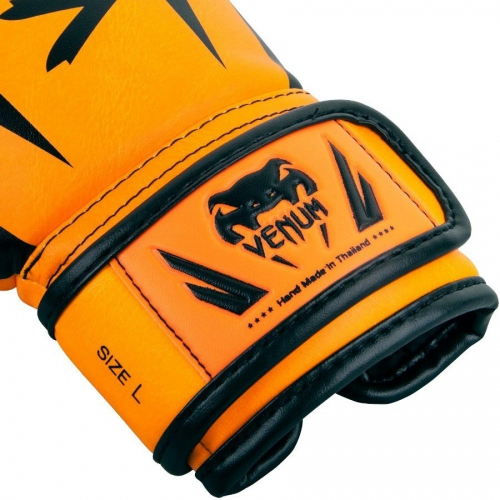 Боксерские перчатки для детей Venum Elite Boxing Gloves Kids Neo Orange фото