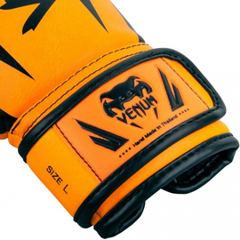 Боксерские перчатки для детей Venum Elite Boxing Gloves Kids Neo Orange, Фото № 4