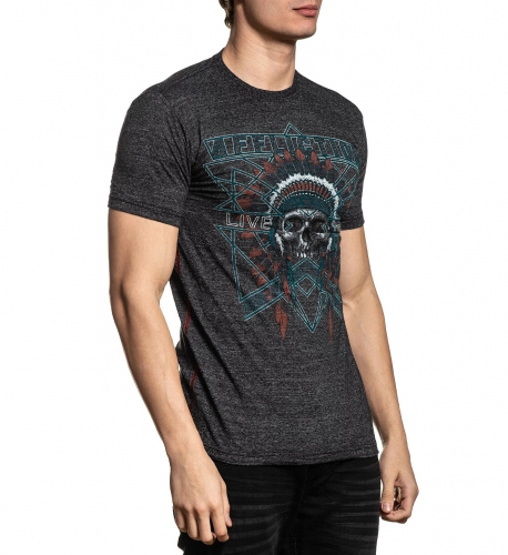 Футболка Affliction AC Devils Trail SS Tee Black цена