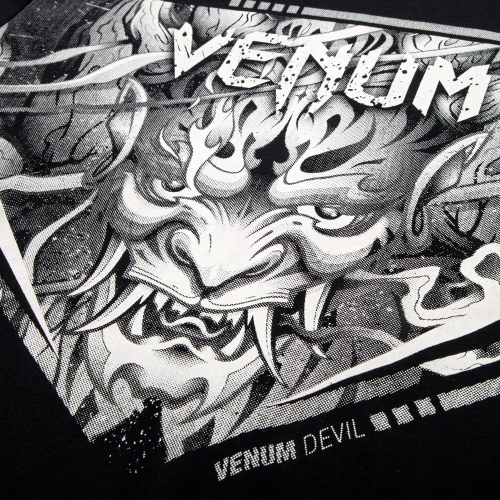 Футболка Venum Devil T-shirt White Black розмір