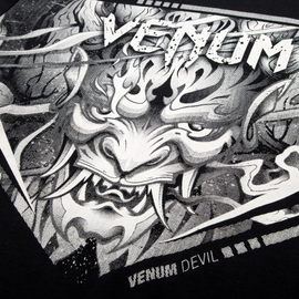 Футболка Venum Devil T-shirt White Black, Фото № 6