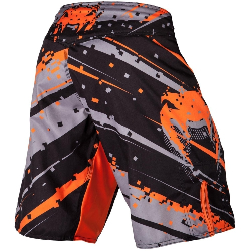 Шорты для MMA Venum Pixel Fightshorts Black Orange фото