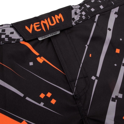 Шорты для MMA Venum Pixel Fightshorts Black Orange оригинал