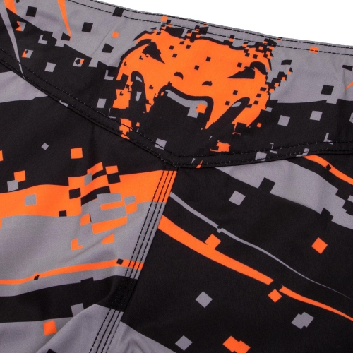 Шорты для MMA Venum Pixel Fightshorts Black Orange размер