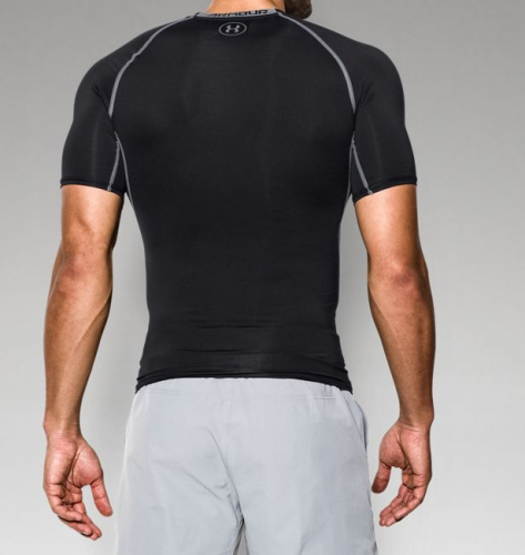 Компрессионная футболка Under Armour HeatGear® Armour Short Sleeve Compression Shirt Black купить