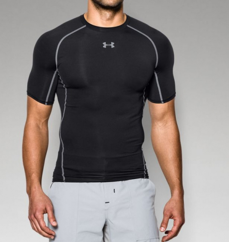 Компрессионная футболка Under Armour HeatGear® Armour Short Sleeve Compression Shirt Black цена