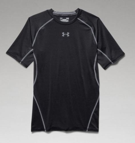 Компрессионная футболка Under Armour HeatGear® Armour Short Sleeve Compression Shirt Black фото