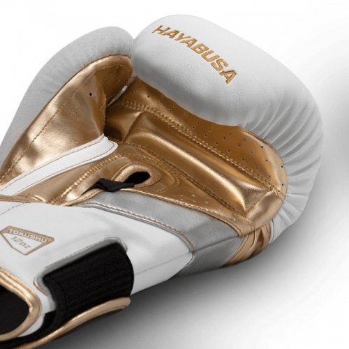 Hayabusa T3 Boxing Gloves White Gold buy