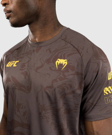Футболка UFC Venum FIGHT WEEK 4.0 Mens Dry-Tech T-Shirt Dark Brown фото