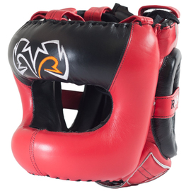 Боксерский шлем с бампером Rival Guerrero Facesaver Headgear Red