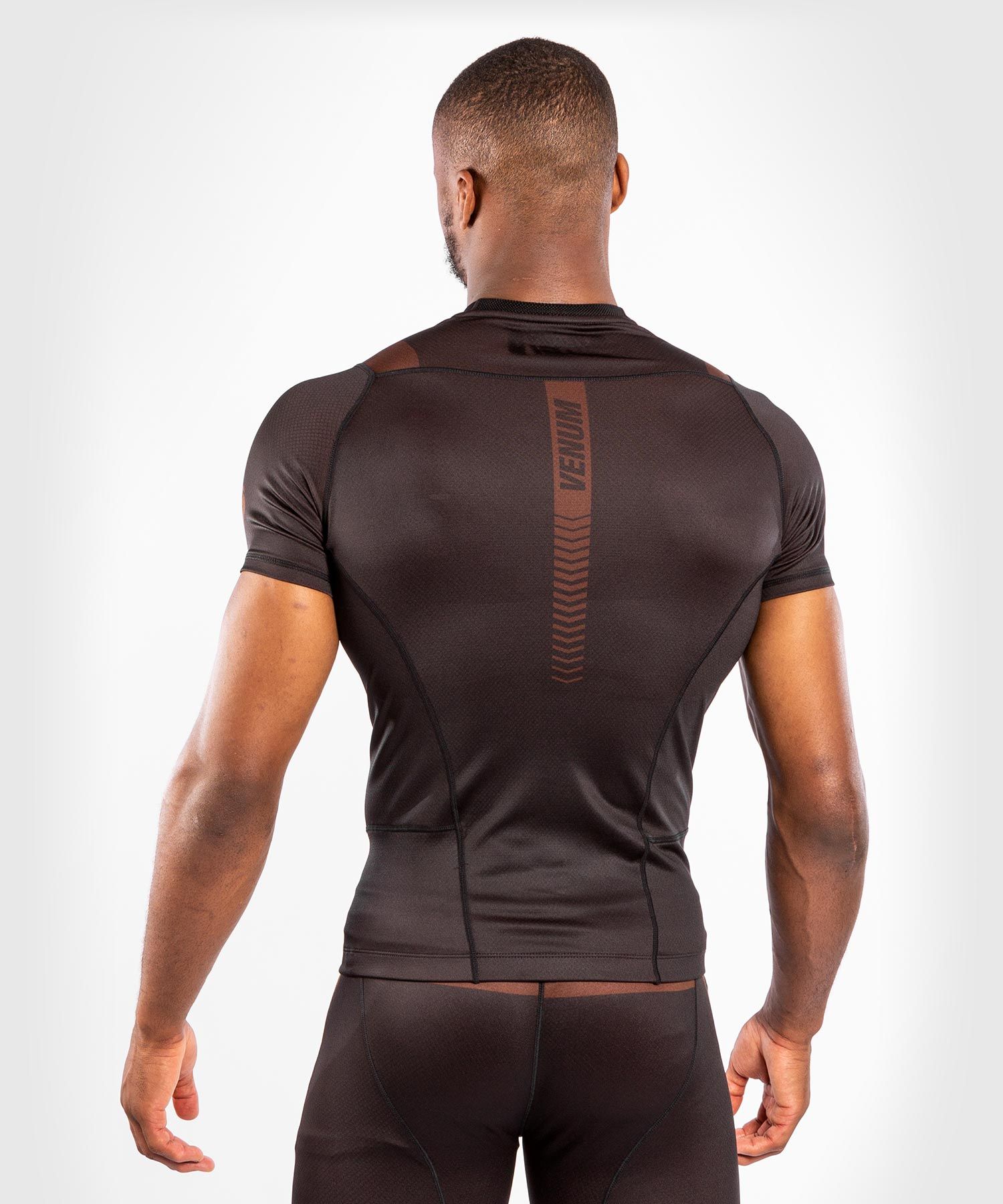 Рашгард з коротким рукавом Venum Nogi 3.0 Short Sleeves Rashguard Black Brown купити