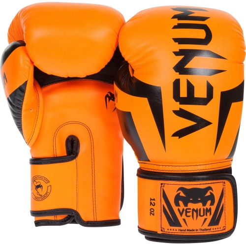 Боксерские перчатки Venum Elite Boxing Gloves Orange купить