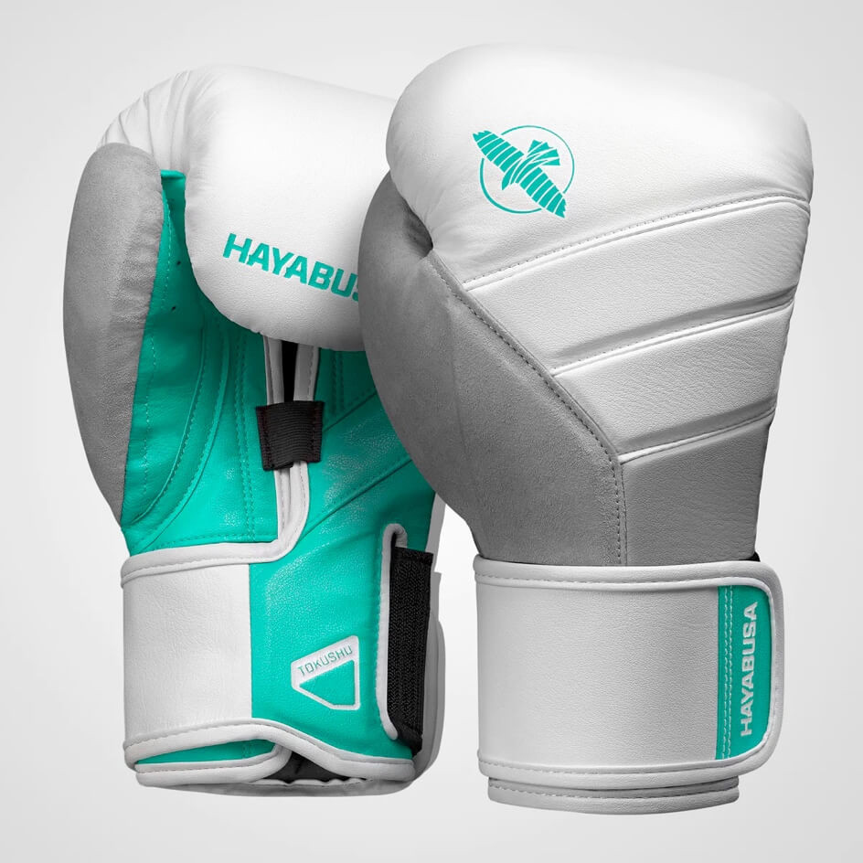 Боксерские перчатки Hayabusa T3 Boxing Gloves White Teal