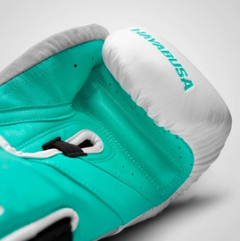 Боксерские перчатки Hayabusa T3 Boxing Gloves White Teal, Фото № 7