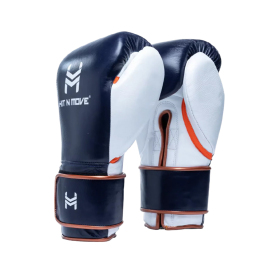 Боксерські рукавиці Hit N Move Horse Hair Boxing Gloves (Hook and Loop) Navy Blue