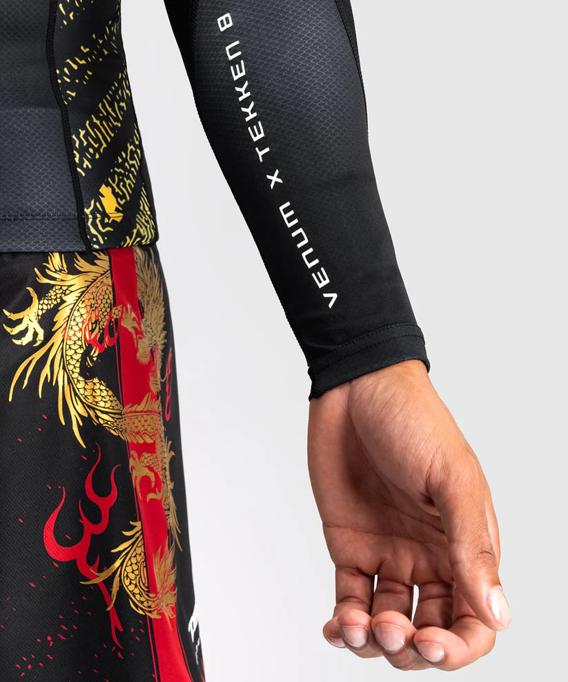 Рашгард Venum x TEKKEN 8 Marshall Law Rashguard Black Red Gold ціна