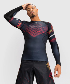 Рашгард Venum x TEKKEN 8 Marshall Law Rashguard Black Red Gold размер