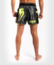 Шорты для тайского Venum Giant Muay Thai Shorts Black Yellow купить