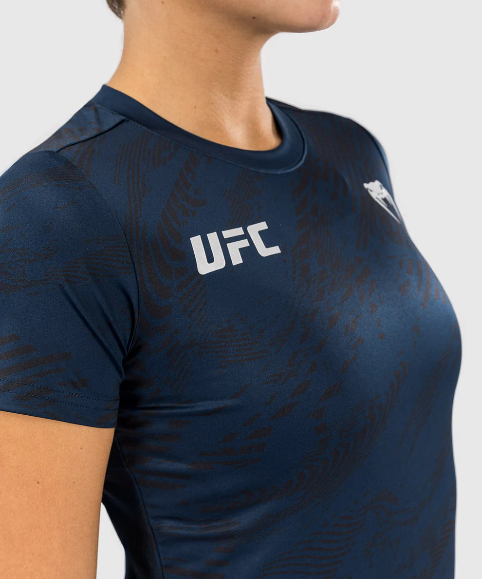 Женская футболка UFC Venum FIGHT WEEK 4.0 Womens Dry Tech Blue цена