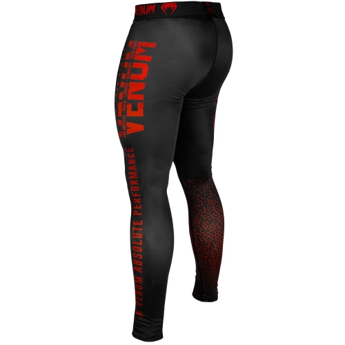 Venum Signature Spats Black Red compression pants photo