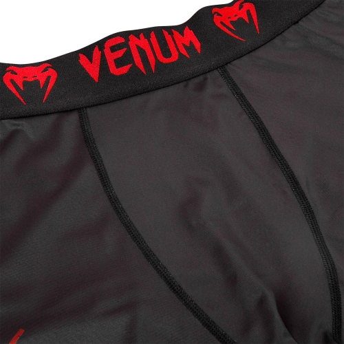 Venum Signature Spats Black Red compression pants size
