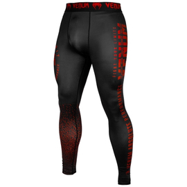 Компрессионные штаны Venum Signature Spats Black Red, Фото № 2