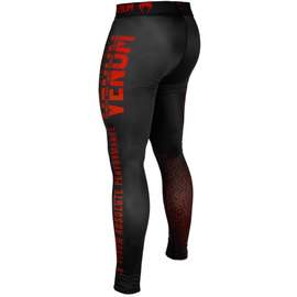Компрессионные штаны Venum Signature Spats Black Red, Фото № 4
