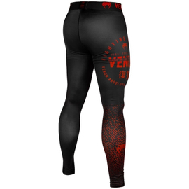 Компрессионные штаны Venum Signature Spats Black Red, Фото № 3