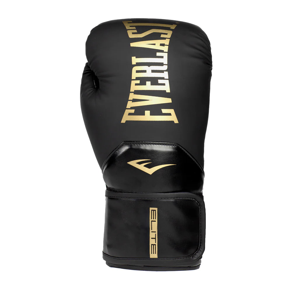 Боксерские перчатки Everlast Elite 2 Black/Gold цена