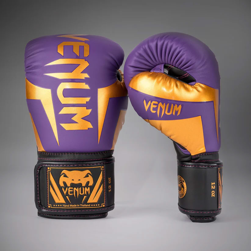 Боксерські рукавиці Venum Elite Boxing Gloves Dark Purple купити