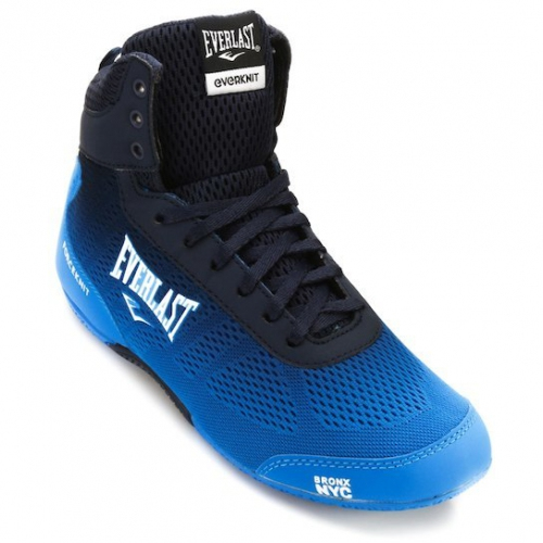 Боксерки Everlast Forceknit Low Top Boxing Shoes Blue цена
